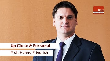 Prof. Hanno Friedrich – Up Close & Personal