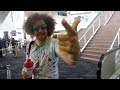 Redfoo Dancing As He Hears His Music Playing At Virgin Air