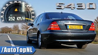 1999 Mercedes S Class S430 L W220 | 0-250km/h ACCELERATION & AUTOBAHN POV by AutoTopNL