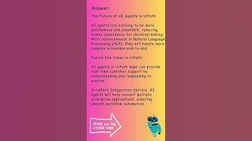 What is AI agent, and how does it help automate tasks in UiPath⁉️❓❓😳 #AI #LLM #GENAi #RAG #ML #GPT
