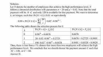Exam P exercise for March 9, 2018
