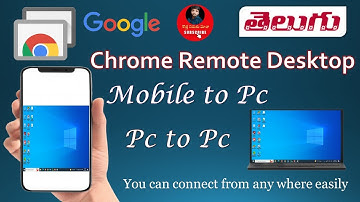 Google Chrome Remote Desktop #telugu #viral @KothaSarukuMawa