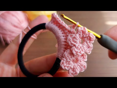 Super easy hair clip crochet model how to heir clip Bu modele bayıldım