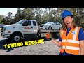 Tow Truck with Handyman Hal | Towing for kids | Tow Truck Rescue