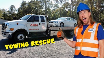 Tow Truck with Handyman Hal | Towing for kids | Tow Truck Rescue