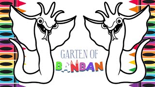 Garten of Banban New Coloring Pages - How To Color Silent Steve - Garten of Banban Chapter 3 / NCS