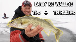 How to Catch Eaŗly Ice Walleyes (Lake Poygan)