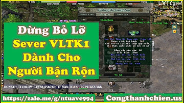 Sever Võ Lâm Truyền Kỳ 1 CTC Chỉ Dành Cho Những Người Đi Làm Bận Rộn Đừng Bỏ Lỡ Cơ Hội Vào Giải Trí