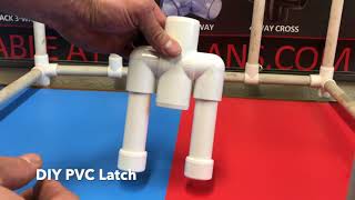 DIY PVC Latch, great for Doors and Windows on Greenhouses and all Types of Enclosures.