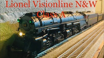 Lionel Visionline N&W Class A #1238 features and 44 car coal hopper drag.