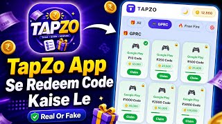 Tapzo App Real Or Fake | Tapzo App Se Redeem Code Kaise Le | Tapzo App Me Redeem Kaise Kare | Review