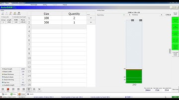 Optimization software operation of cnc beam saw