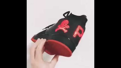 app control led shoes with display