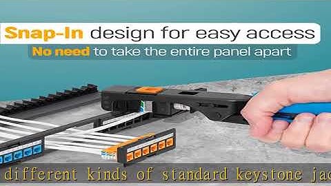 Everest Media Solutions 24-Port Blank Keystone Patch Panel (1-Pack) - Snap-in Design with Adjustabl