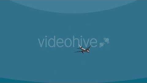 Big Passenger Airliner Flying Across The Sky | Motion Graphics - Envato elements