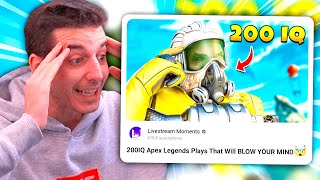 MEJORES JUGADAS de 200 IQ en APEX LEGENDS! 😱 Reaccionando