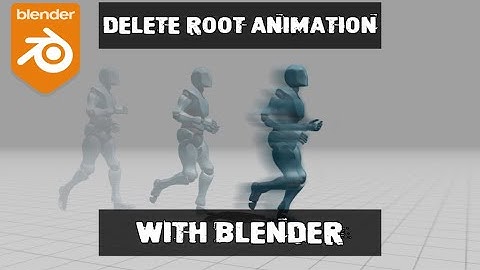 Delete root animation in blender