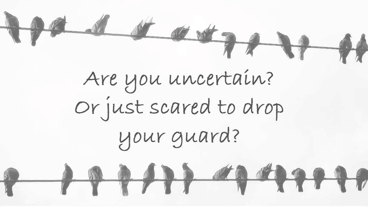 Just scared. Ноты Birdy Strange Birds.