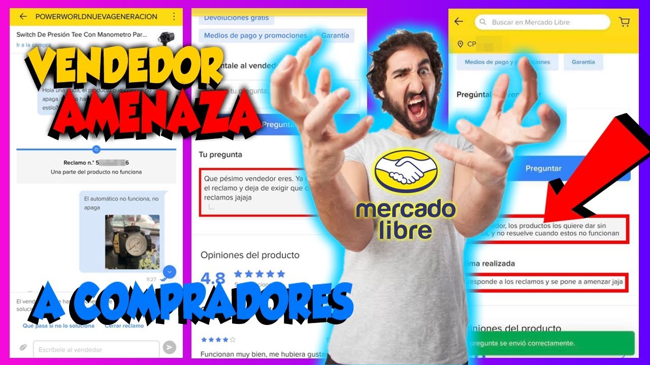 😱👉 Abre RECLAMO y Vendedor lo AMENAZA ⛔ Mercado Libre ⚠️ Todas las PRUEBAS 🚔