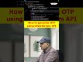 How do you generate an OTP using Java Stream API ? | #javainterviewquestions #javaprogramming