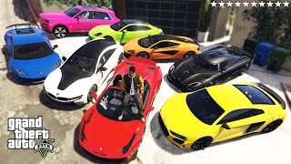 GTA 5 - Stealing Luxury Youtubers Cars with Franklin! (Real Life Cars #16)