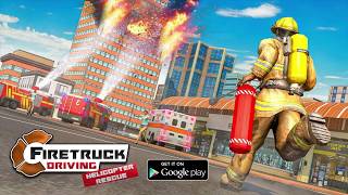 Fire Truck Driving: Helicopter Rescue screenshot 4