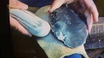 How to make spear points or arrow points from Obsidian