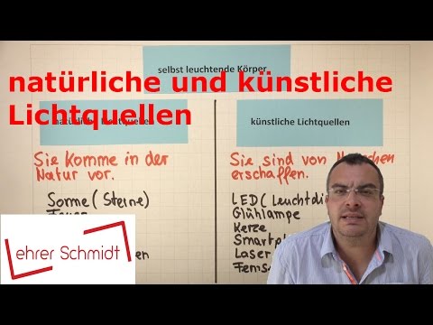 Video: Was ist Licht diskutieren natürliche und künstliche Lichtquellen?