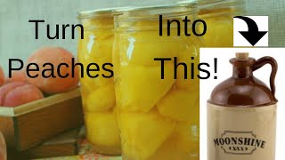 How To Make Easy Homeade Peach Moonshine ( brandy ) Mash or Peach Wine Recipe Homemade