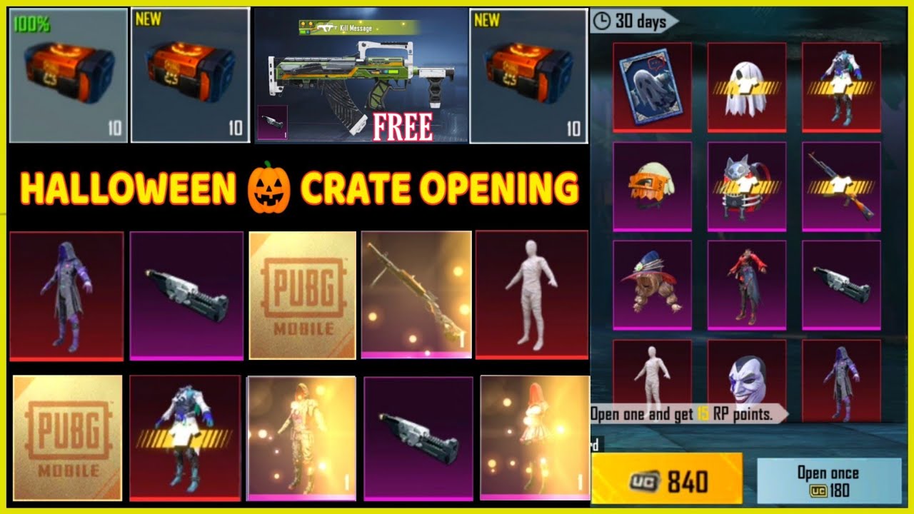 PUBG KR HALLOWEEN CRATE OPENING 🎃 I PUBG KR CRATE OPENING I PUBG KR