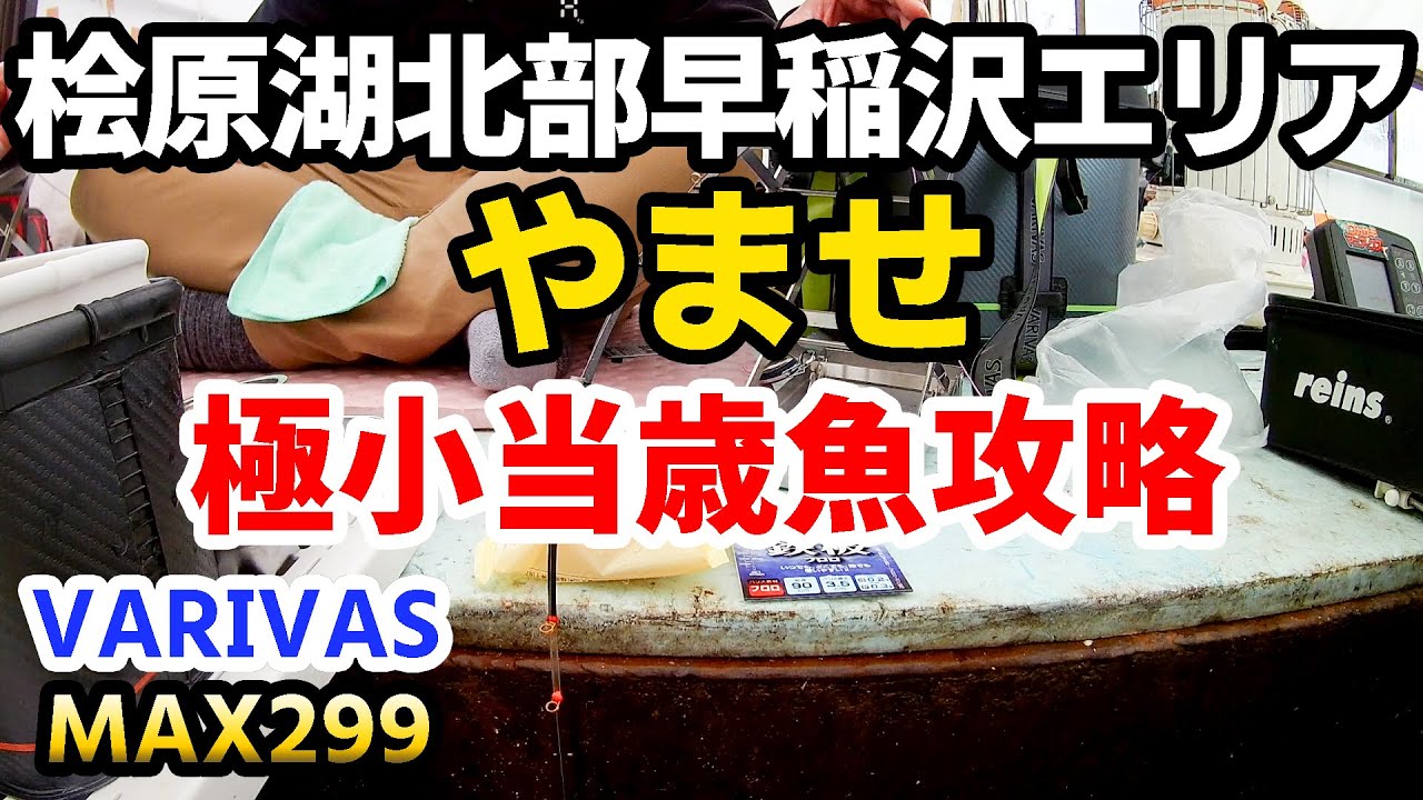 【桧原湖北部エリアやませ】極小当歳ワカサギ攻略【バリバスMAX299穂先使用】