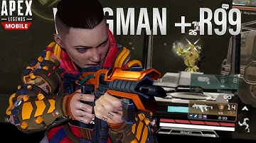 R99 + WINGMAN IS INSANE | APEX LEGENDS MOBILE GAMEPLAY