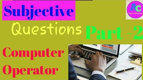 Computer Operator Subjective Type  Questions In Nepal (New Syllabus) #chand