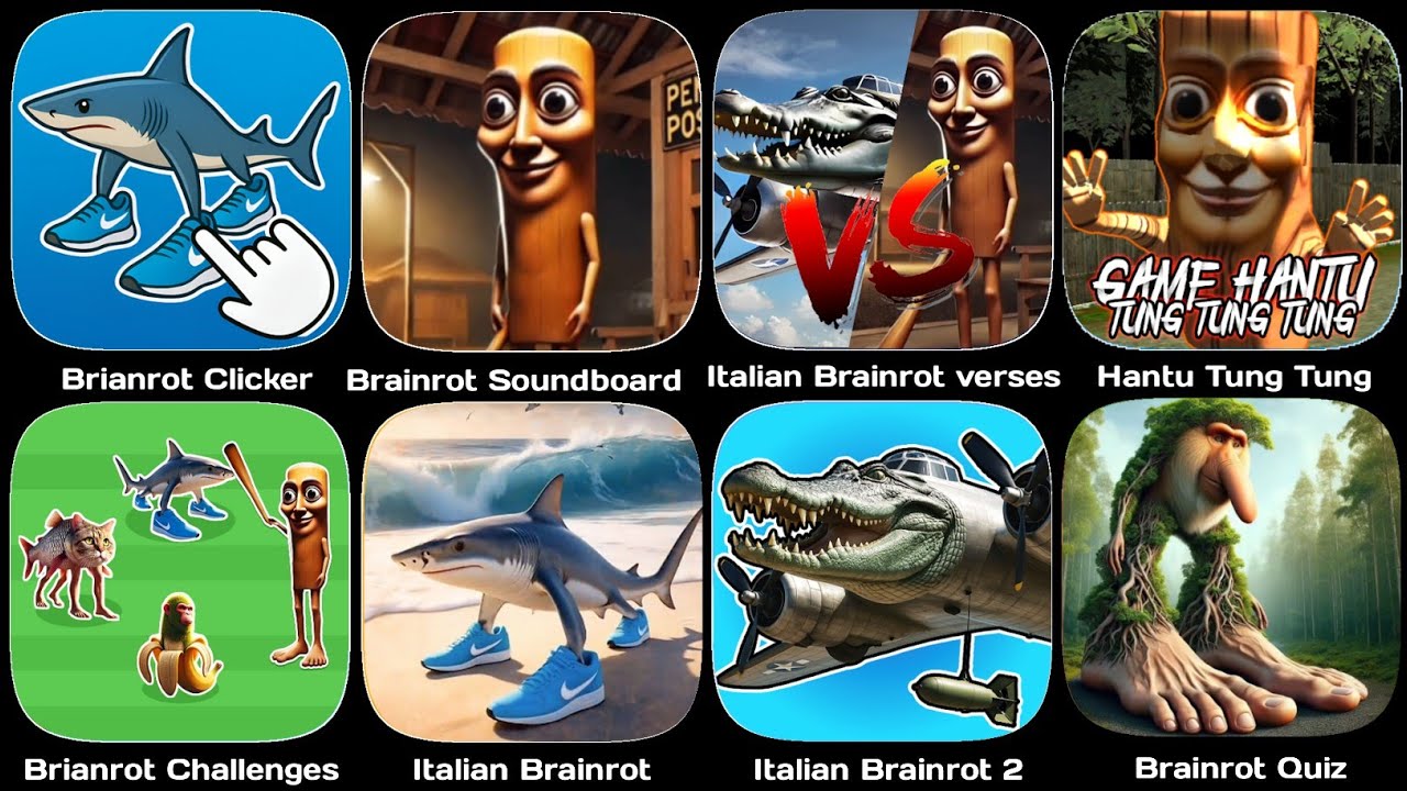 Italian Brainrot Clicker,Brainrot sounds, Hantu Tung Tung, Brainrot Challenge, Italian Brainrot Quiz