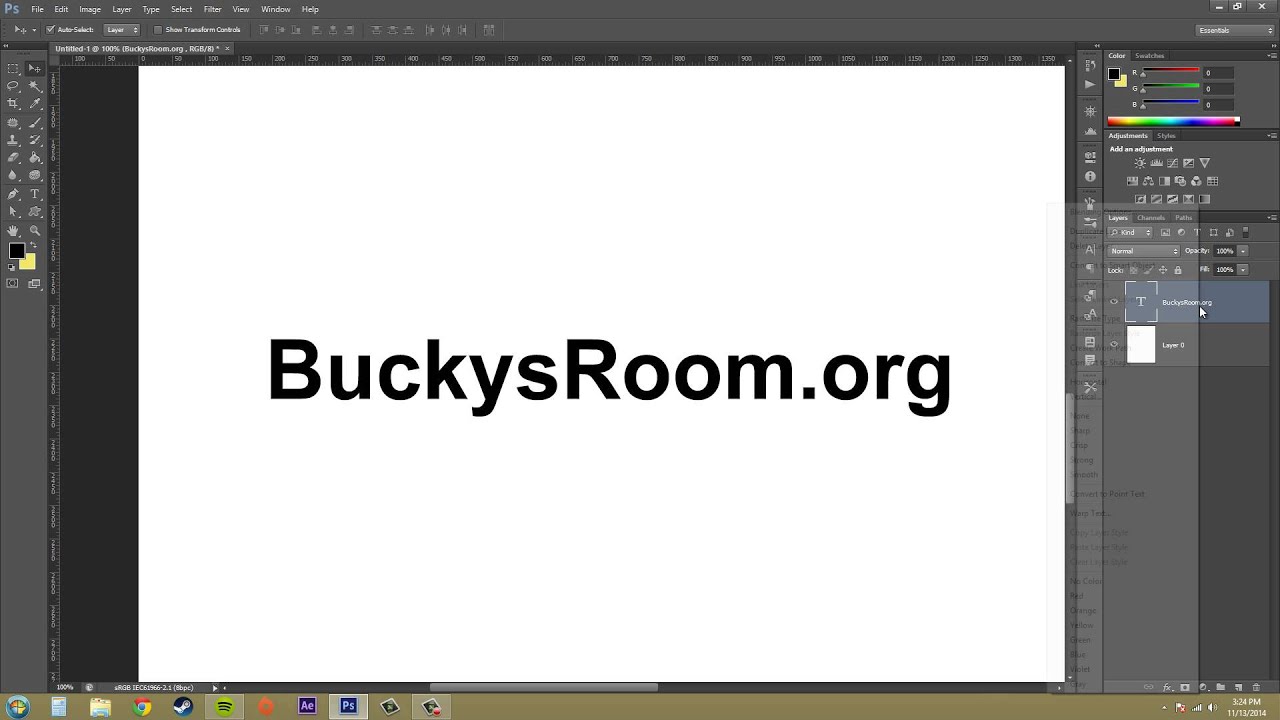 Photoshop CS6 Tutorial - 190 - Type to Shape Layers - YouTube