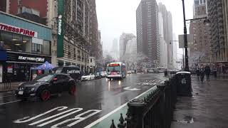 NYC Bus: Harlem bound Orion VII NG HEV 3835 M7 at Broadway/72 St