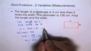Determine Dimensions of Rectangle Wordproblem | MPM2D