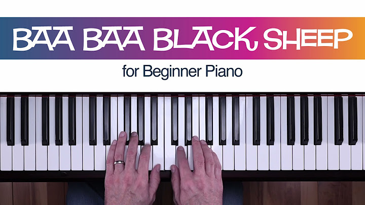 Baa baa black sheep piano sheet music