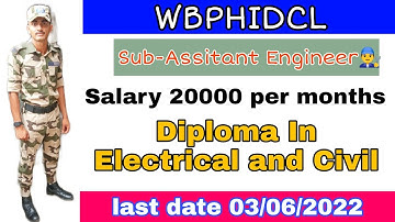 Sub assistant Engineer Requirements 2022