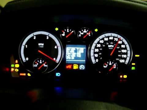 Running a gauge cluster check on new 2011 Dodge Ram 3500 Cummins - YouTube