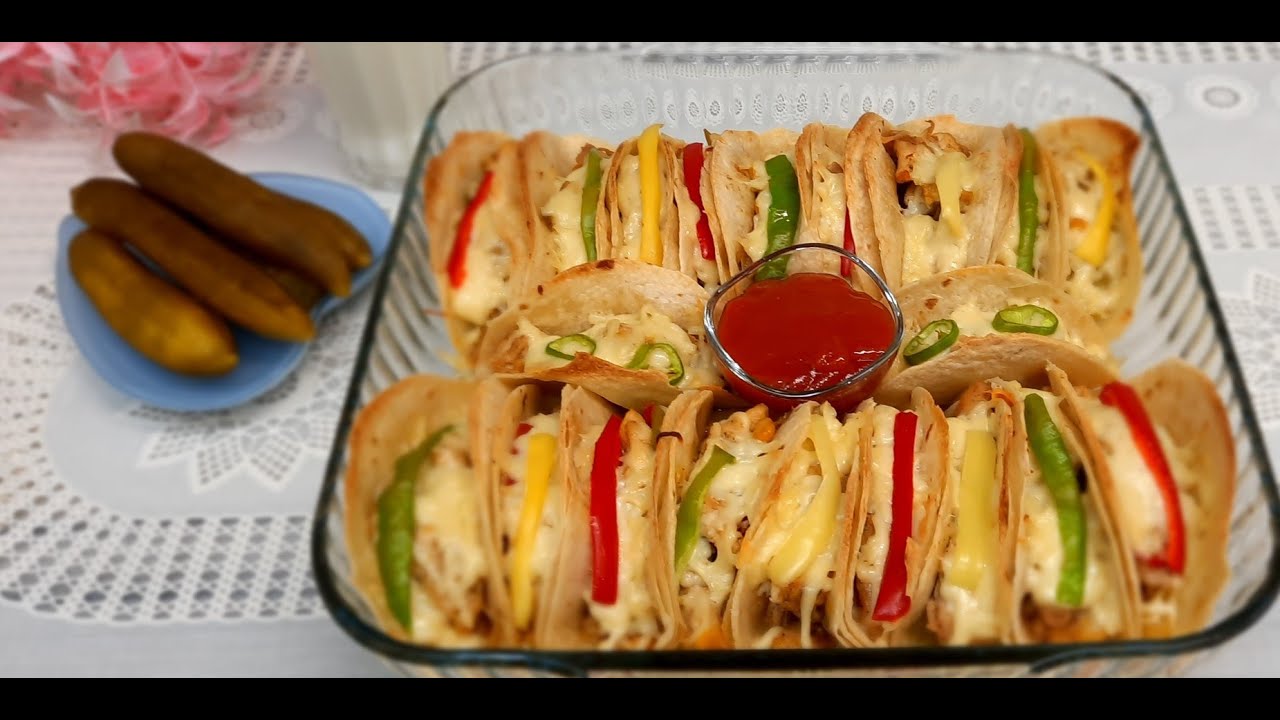 تاكو بالدجاج , وصفة الدجاج الفظيعة والسريعة 😊😋😄