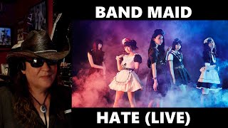 First time reacting to BAND-MAID / HATE? (Official Live Video) @BANDMAID #reaction