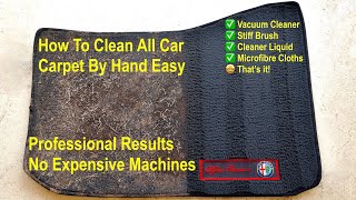 How To Clean Car Carpet & Mats Upholstery Easy| Without Expensive Machines & Amazing Results!