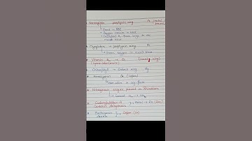 Bio-inorganic chemistry|Important points|Chemistry for htet tgt pgt and other exams