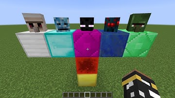 what if you create a MIX SUPER BOSS in MINECRAFT