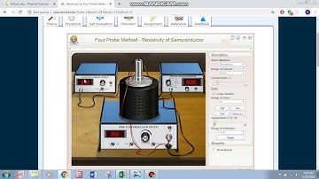 Four Probe method - Virtual Lab Experiment