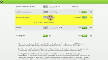 Tutorial: SPL calculators on PAcalculate mobile and tablet app