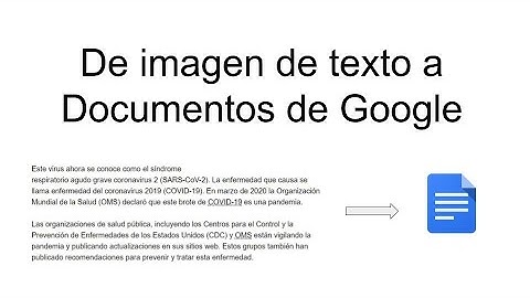 Como extraer el texto de una imagen con Google Documents