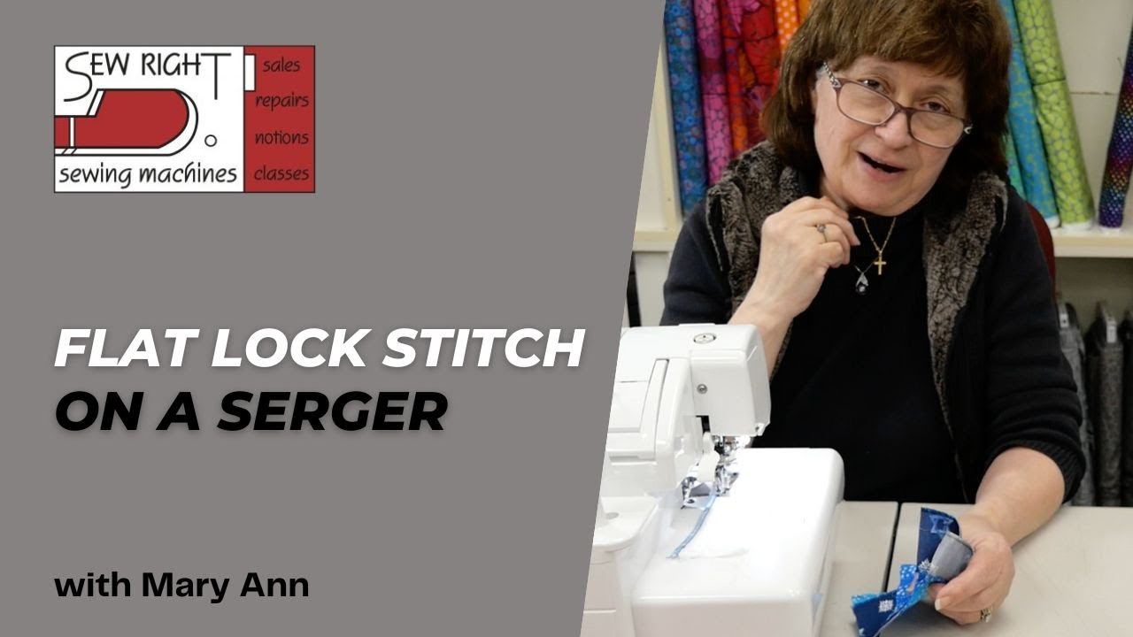 How to Use the Flatlock Stitch on a Jetair and Standard Serger 