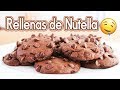 Galletas con Chispas de Chocolate rellenas de Nutella - Receta ☆ Tan Dulce